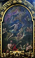 Christ with St. Dyzmo in purgatory (1704)