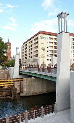 New Rathaus Bridge in 2012