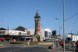 Clock tower in Skegness