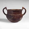 MET DP132251 terracotta two-handled bowl.