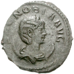 Coin depicting Zenobia as empress