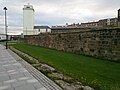 Low light and wall of Clifford's Fort