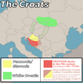 Migration of the Croats (500-950 AD)