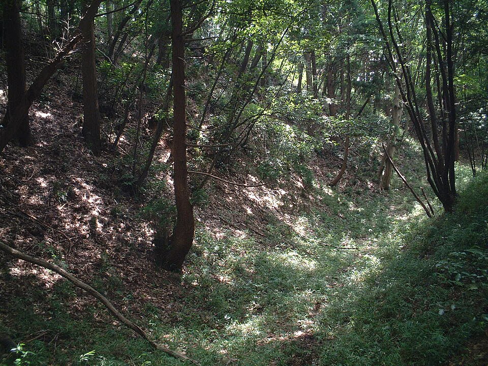 File:滝山城の空堀.jpg