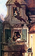 Der abgefangene Liebesbrief, Carl Spitzweg, c. 1860