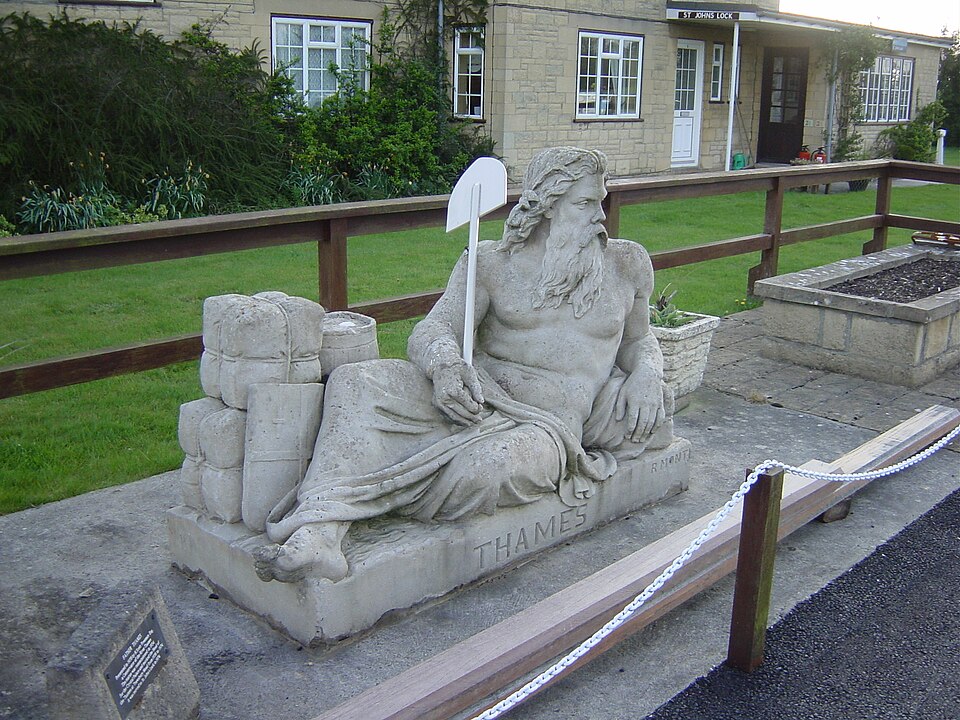 File:Father Thames, St John's Lock, Lechlade.jpg