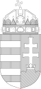 Coat of arms of Hungary (monochrome).svg