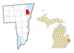 Location within St. Clair County