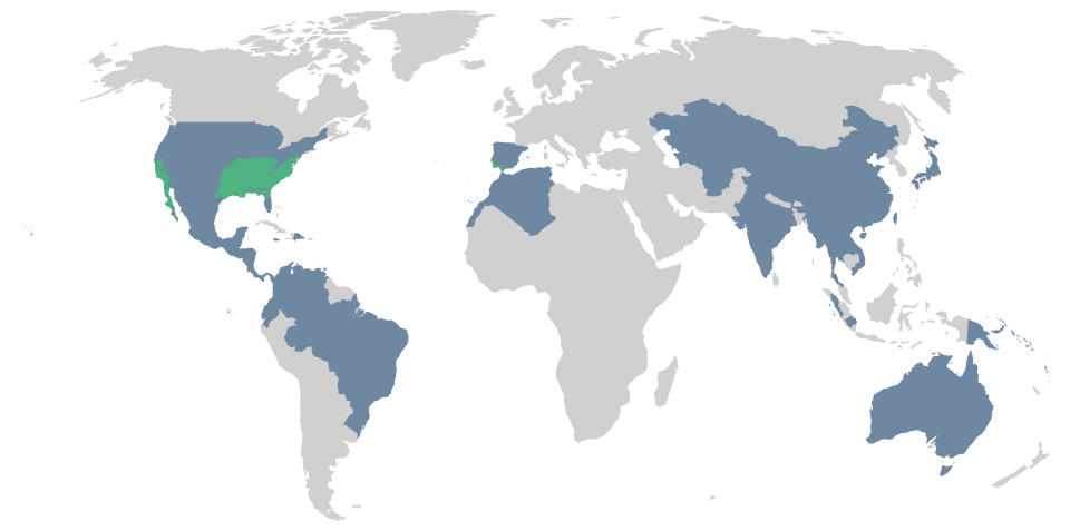 File:Halonoproctidae range map.svg