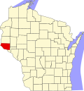 State map highlighting Pierce County