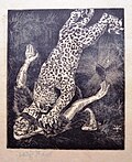 The panther and the shepherd (1921), Etching