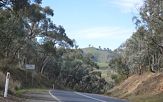 Strath Creek Road passing through Tyaak, 2017