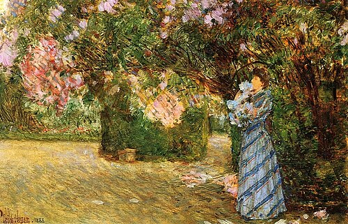 Mrs. Hassam at Villiers-le-Bel (1888)
