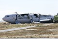 The aircraft after the crash