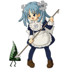 Wikipe-tan attacked by a Wikitroll.