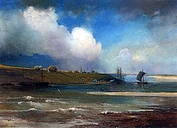 Alexei Savrasov. View of the Volga near Yuryevets, 1870s