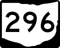 State Route 296 marker