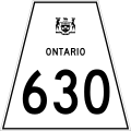 Highway 630 marker