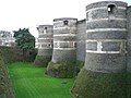 The distinctive striped towers of the castle