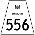Highway 556 marker