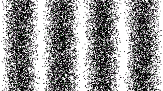 The Born rule in action: simulated experiment of the detection of particles in an interference pattern.