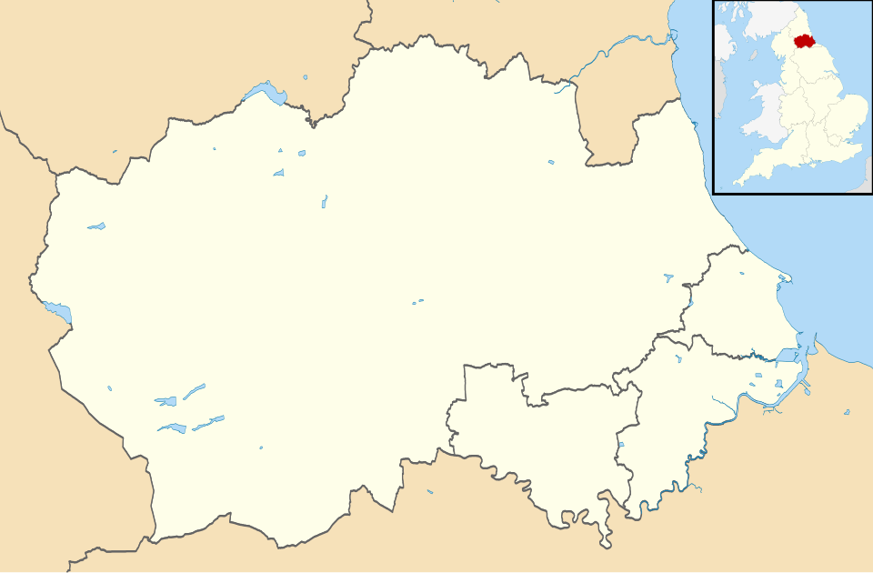 File:Durham UK district map (blank).svg