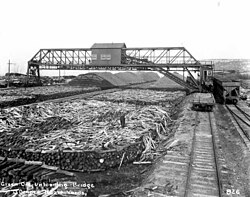 Ore unloading bridge at O'Donnell c. 1916