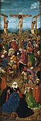 Crucifixion and Last Judgement diptych, left panel