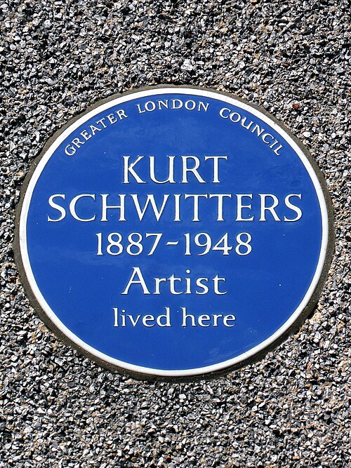 File:Kurt Schwitters 1887-1948 Artist lived here.jpg