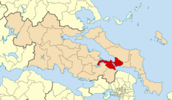 Location of Chalkida