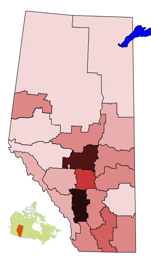 File:Alberta Census divisions - population density.svg