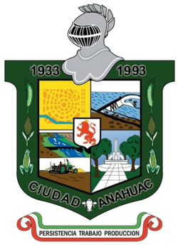 Coat of arms of Anáhuac Municipality