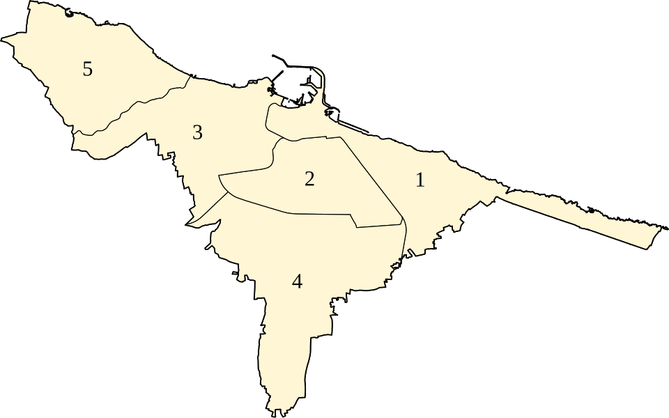 File:Municipalities of Bari with numbers.svg