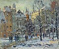 Edgars Vinters,  An afternoon at the lower and upper guild, Riga, Oil on cardboard; 80 x 95 cm, 1975(Hans Joachim Gerber collection)