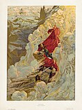 Image 15FervaalIllustration credit: Carlos Schwabe; restored by Adam CuerdenFervaal is an opera with a prologue and three acts by the French composer Vincent d'Indy. Fervaal is the son of a Celtic king and is destined to be the last advocate of the old gods. His mission is to save his homeland from invasion and pillage, but in doing so he must renounce love. This illustration, by the Swiss painter Carlos Schwabe, relates to the 10 May 1898 premiere of the opera at the Théâtre de l'Opéra-Comique in Paris. Here, Fervaal is depicted ascending a mountain while carrying the body of his beloved Guilhen at the end of the opera, as the pagan gods and their worshippers fade out of existence with the dawn of Christianity.More selected pictures
