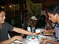 Cutting of the WMPH cake