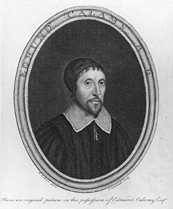 Inscription portrait of Edmund Calamy