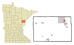 Location of the city of Scanlonwithin Carlton County, Minnesota
