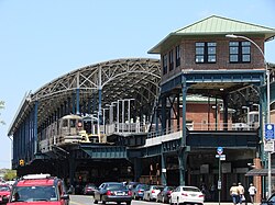 A D train terminating at Coney Island-Stillwell Avenue in 2008