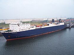 RoRo ship MV Norqueen in Rotterdam