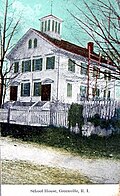 Greenville School House, formerly near the site of Greenville's post office