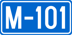 Magistral Road M101 shield}}