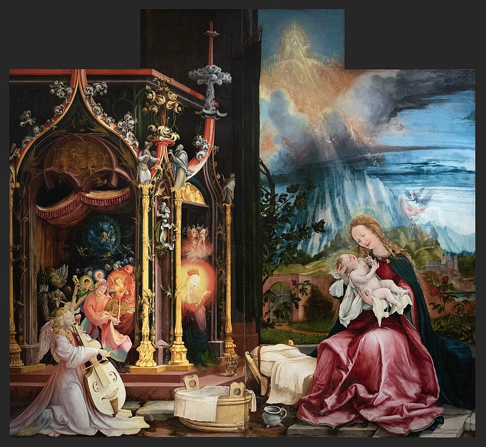 File:Isenheim Altarpiece - Concert of Angels.jpg
