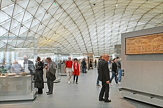 Islamic art display in the covered Cour Visconti, 2012
