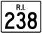 Route 238 marker