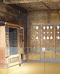 Vertäfelung und Toraschrein der Unterlimpurger Synagoge im Hällisch-Fränkischen Museum.