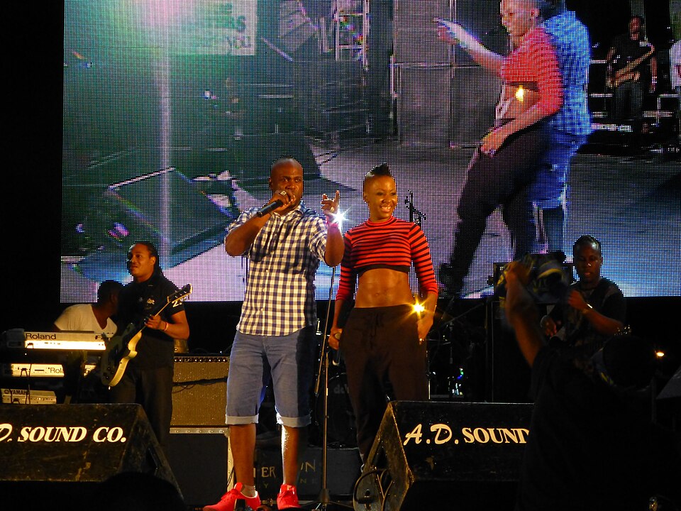File:TnT PoS Bunji+Fay-Ann Fire Fete 2014.jpg