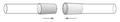Conically-tapered ground glass joints