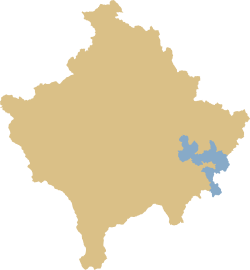 Location of Gjilan