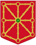 The fourth quarter of the Basque coat of arms once showed the linked chains of Navarre.